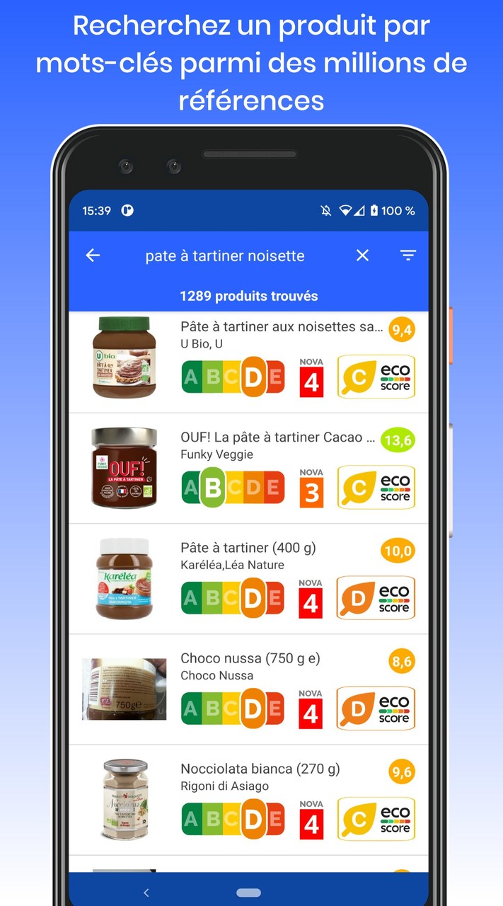 Nutrition Score - Scan produit screenshot image 8_Popularmodapk.com