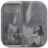 Candle Sketch Launcher Theme1.1_Popularmodapk.com