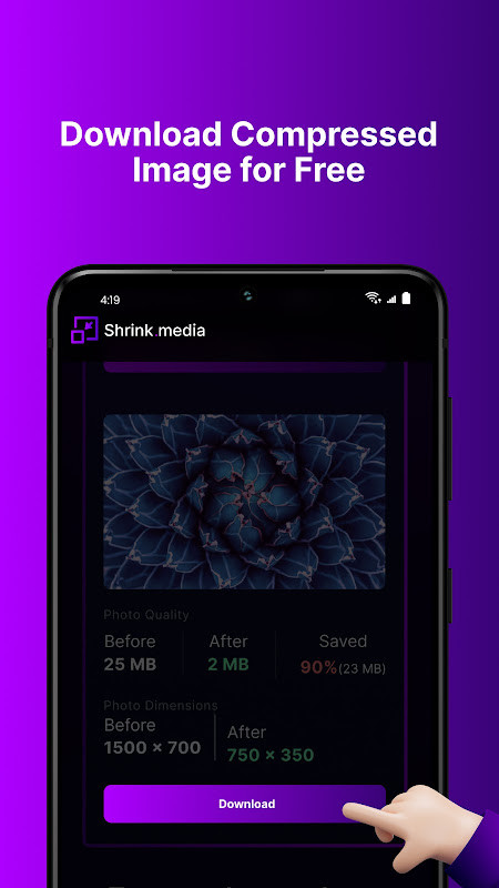 Shrink.media (Compress Images) screenshot image 1_Popularmodapk.com