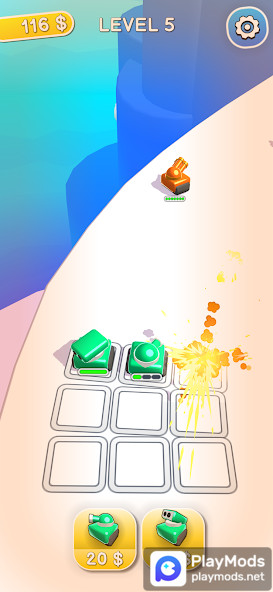 Tanks Merge<span>(No Ads)</span> screenshot image 1_Popularmodapk.com