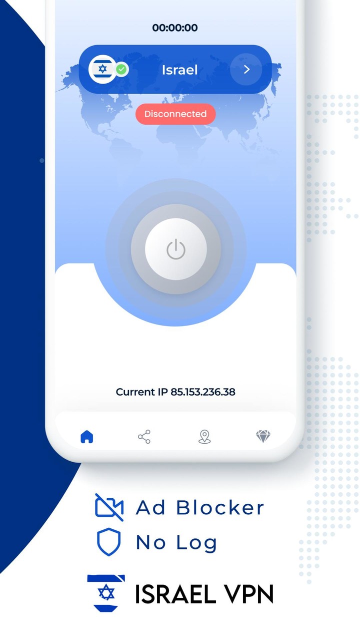 VPN Israel - Get Israel IP screenshot image 7_Popularmodapk.com