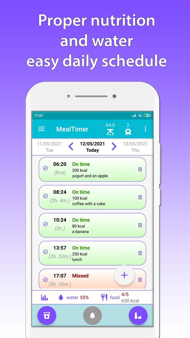 MealTimer - food and water screenshot image 4_Popularmodapk.com