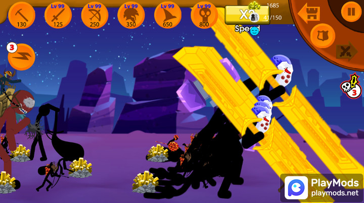 Stickman War : Defense Battle<span>(No Ads)</span> screenshot image 5_Popularmodapk.com