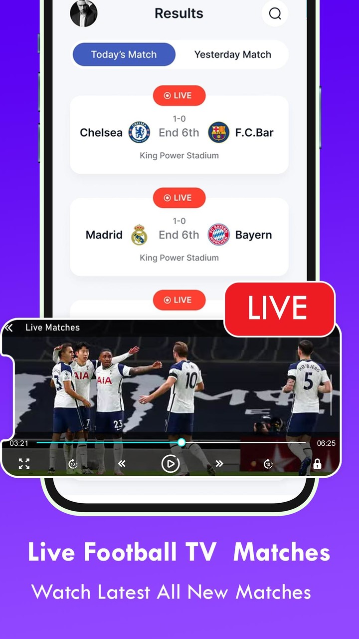 Live Football TV HD Streaming screenshot image 2_Popularmodapk.com