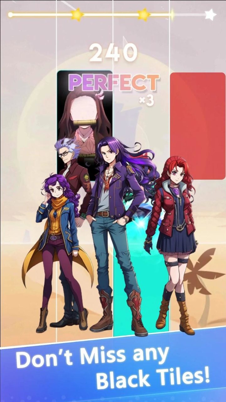 Descendants Piano Tiles screenshot image 3_Popularmodapk.com