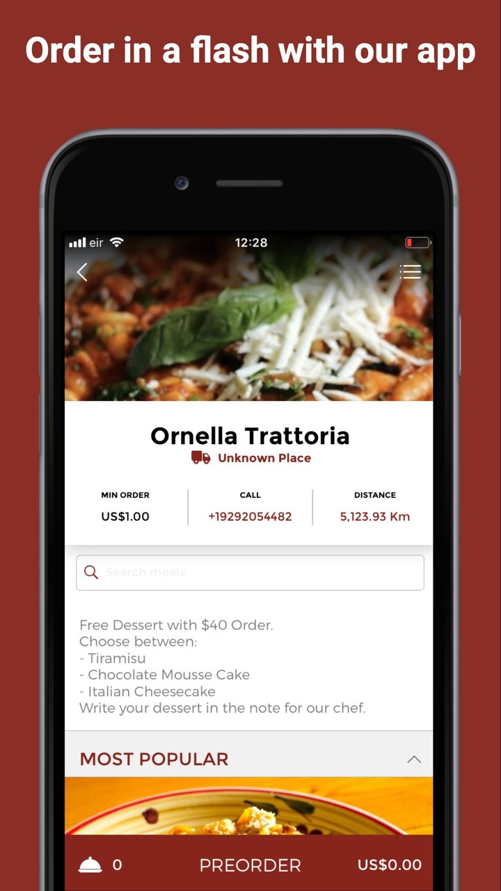 Ornella Trattoria screenshot image 1_Popularmodapk.com
