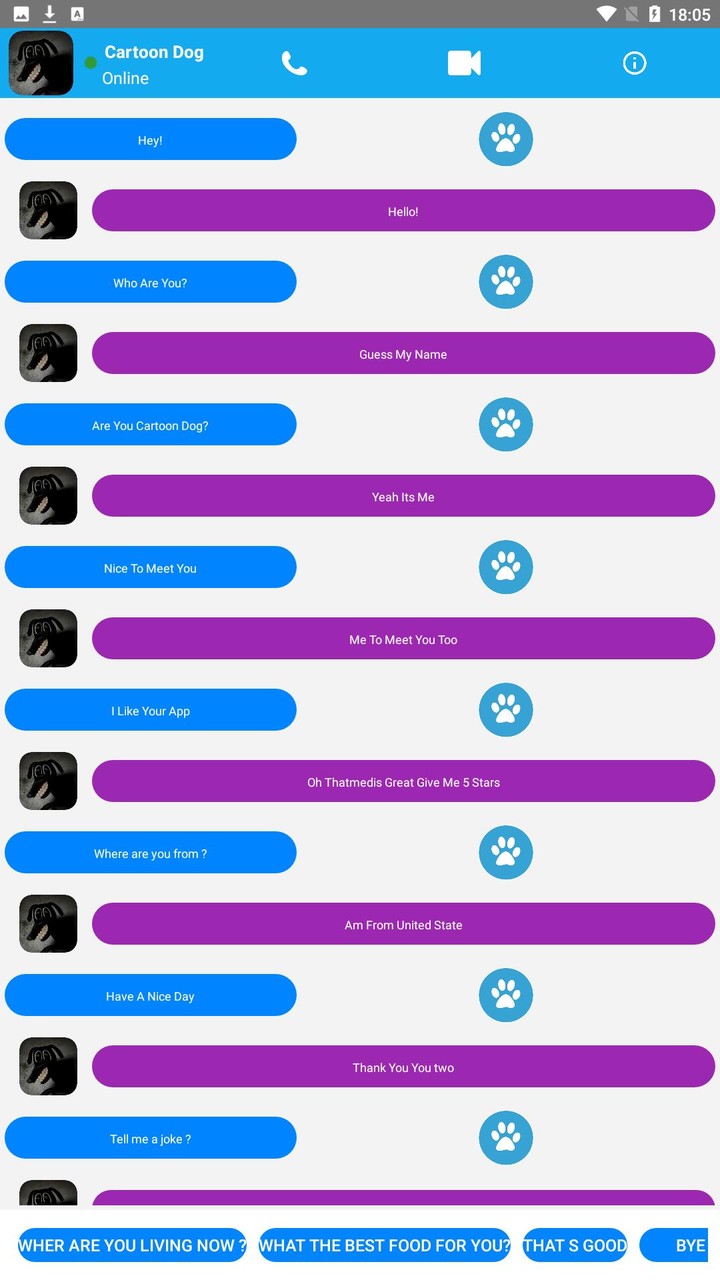 Fake Call From Cartoon Dog screenshot image 2_Popularmodapk.com