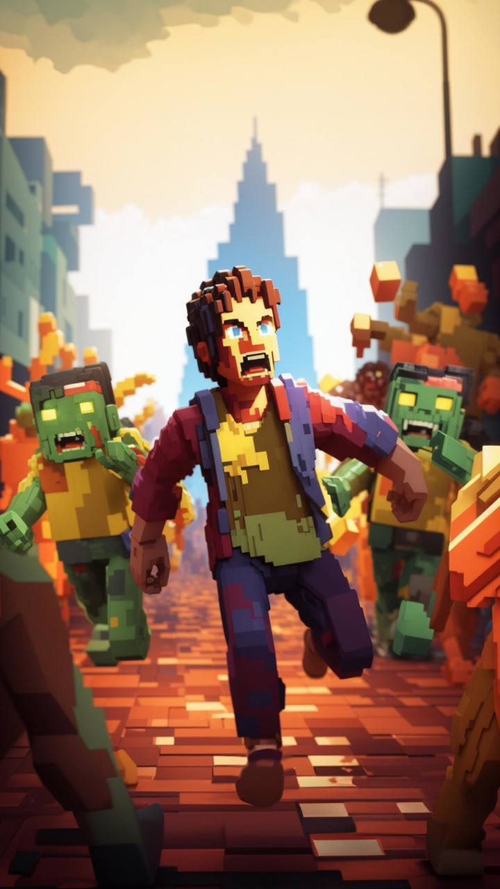 Pixel City War: Fly Shooter screenshot image 1_Popularmodapk.com