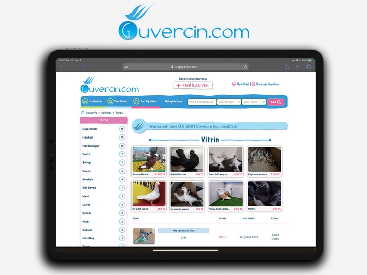 GUVERCiN.COM Güvercin İlanları screenshot image 10_Popularmodapk.com