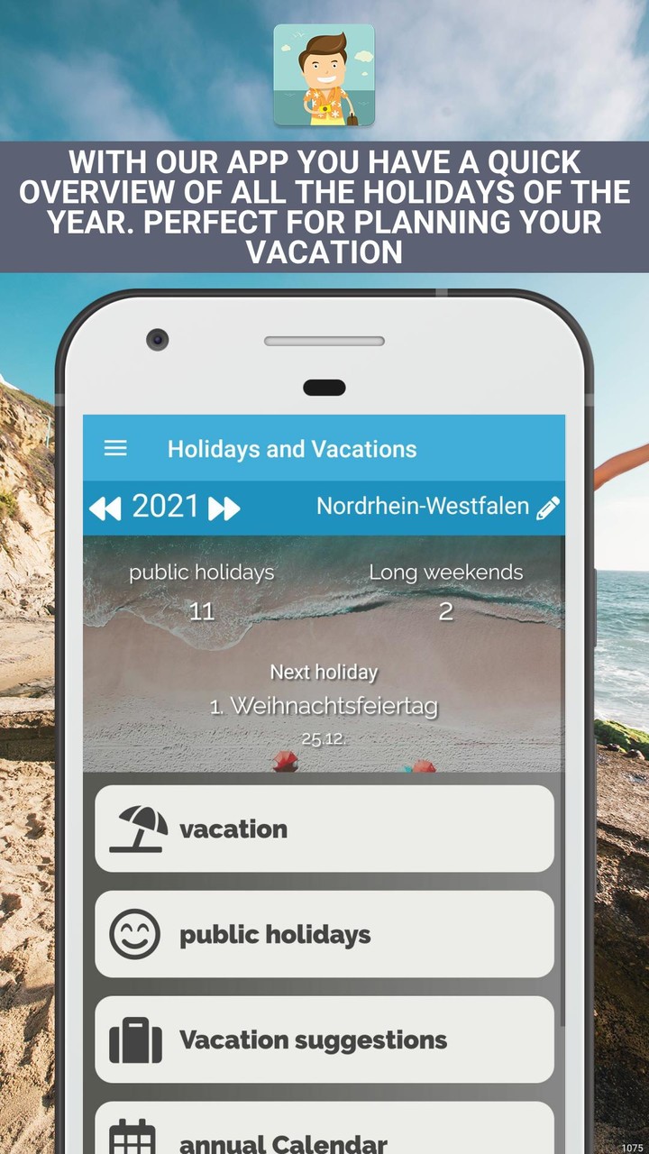 Holidays and school vacations screenshot image 1_Popularmodapk.com