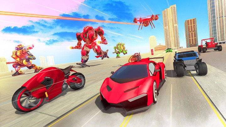 Robot Superhero Car Transform screenshot image 3_Popularmodapk.com