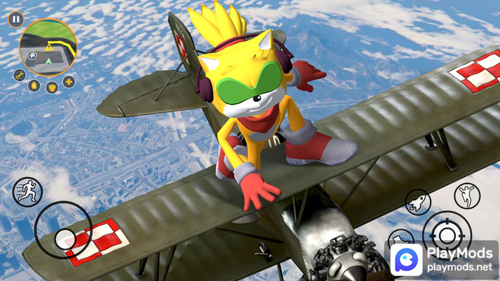 Super Hedgehog Rope Hero<span>(No Ads)</span> screenshot image 1_Popularmodapk.com