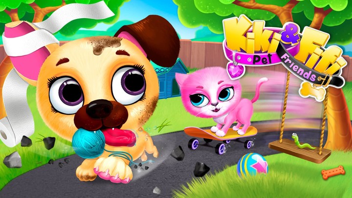 Kiki & Fifi Pet Friends - Virtual Cat & Dog Care screenshot image 3_Popularmodapk.com