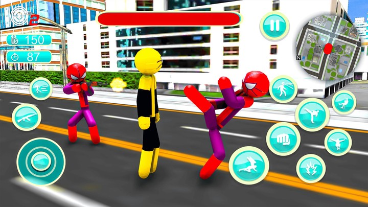 Spider Stickman Rope Hero War screenshot image 9_Popularmodapk.com