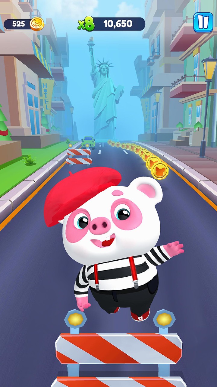 Piggy Panda Run: Fun Game screenshot image 2_Popularmodapk.com