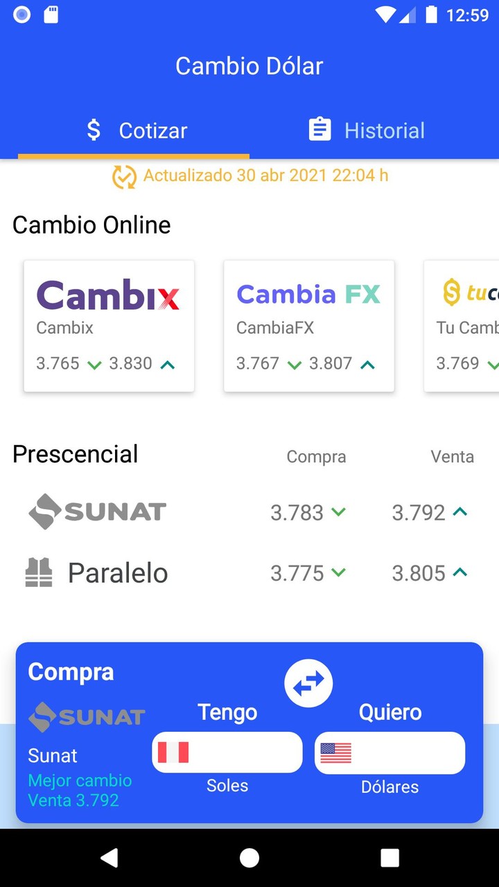 Dolar Perú: precio & cambio screenshot image 6_Popularmodapk.com