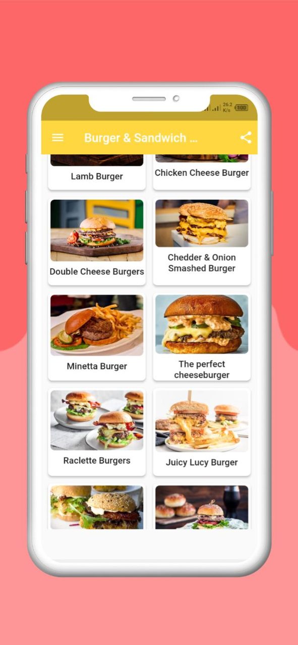 Burger recipes Offline screenshot image 2_Popularmodapk.com