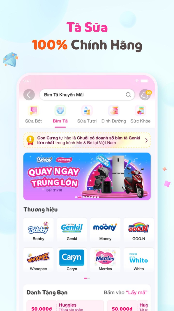 Con Cưng - Tã Sữa Khuyến Mãi screenshot image 9_Popularmodapk.com