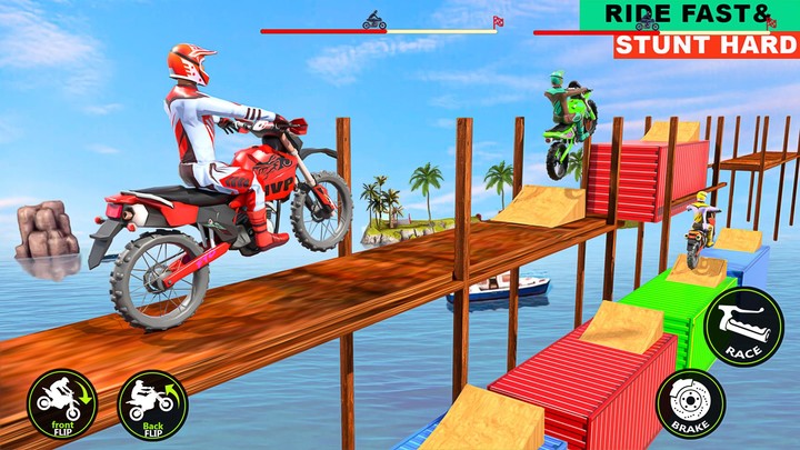 Mega Ramp Moto Stunt Bike Game screenshot image 2_Popularmodapk.com