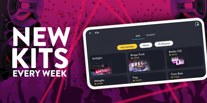 Funk Brasil: drum pads<span>(Unlocked)</span> screenshot image 2_Popularmodapk.com