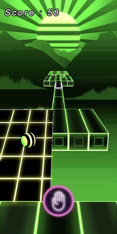 Neon Rolling Ball screenshot image 2_Popularmodapk.com