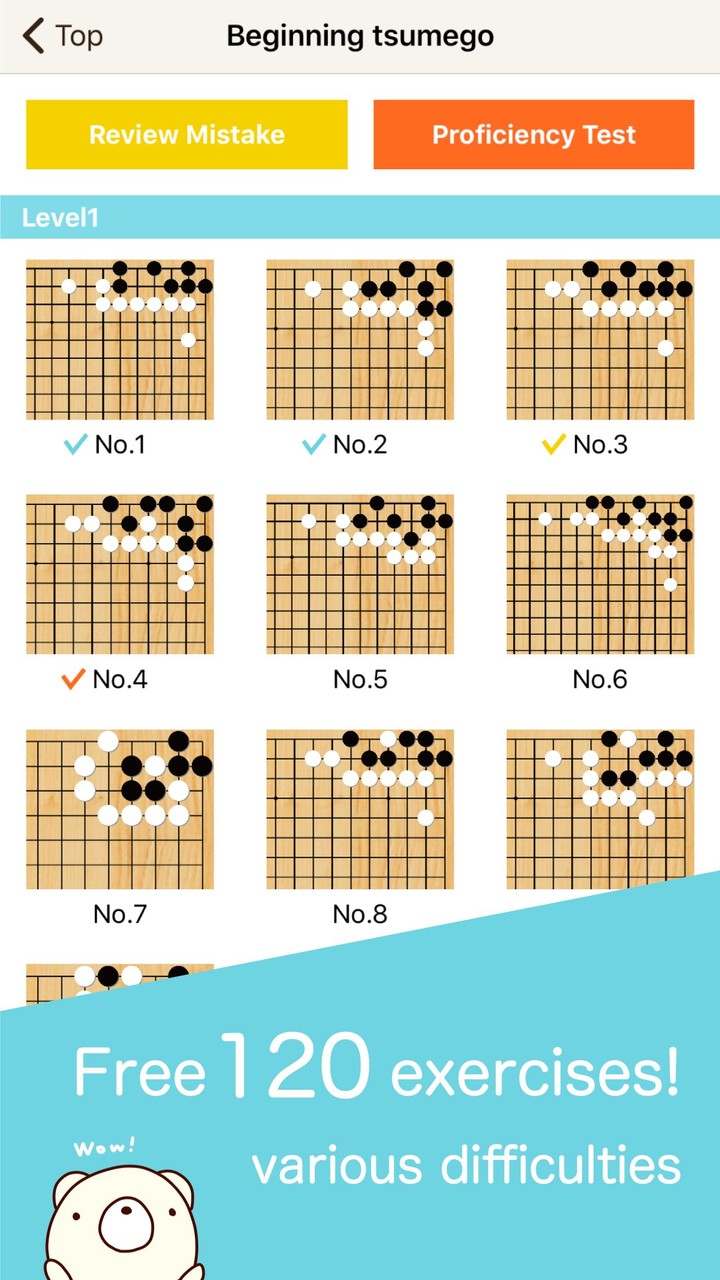 BearTsumego -Play Go exercises screenshot image 1_Popularmodapk.com