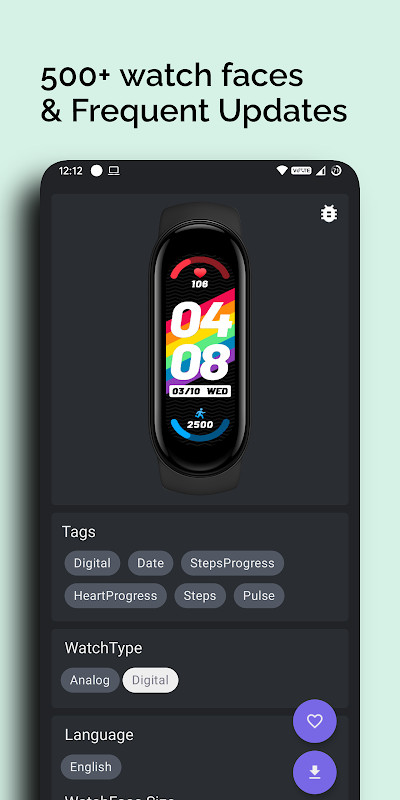 Mi Band 6 Watch Faces screenshot image 14_Popularmodapk.com