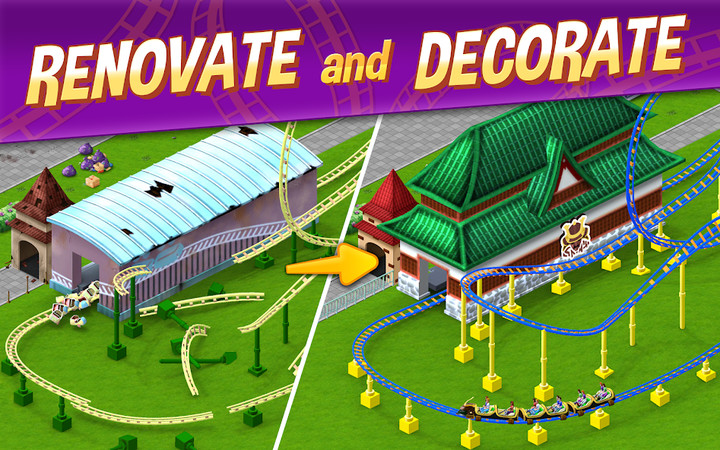 RollerCoaster Tycoon® Puzzle<span>(mod)</span> screenshot image 1_Popularmodapk.com