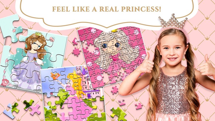 Princess Puzzle game for girls screenshot image 1_Popularmodapk.com