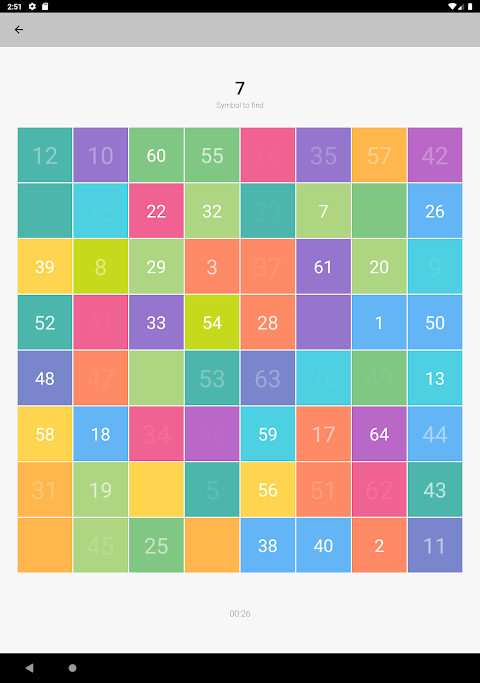 Schulte table: speed reading screenshot image 5_Popularmodapk.com
