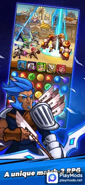 Stone Breaker: Match-3 RPG<span>(DMG Multi)</span> screenshot image 1_Popularmodapk.com