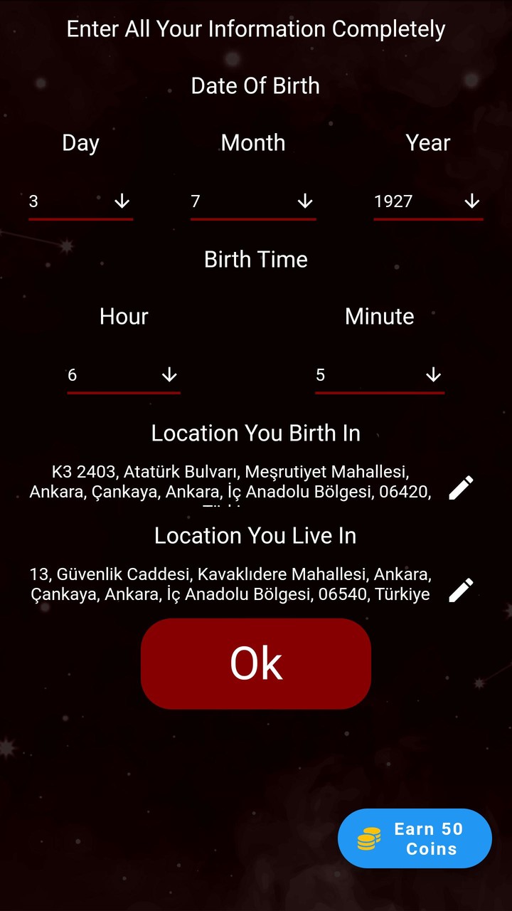 Astrology Area Natal Chart screenshot image 5_Popularmodapk.com