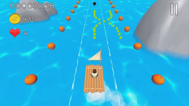 Raft Runner: Alone at Sea screenshot image 2_Popularmodapk.com