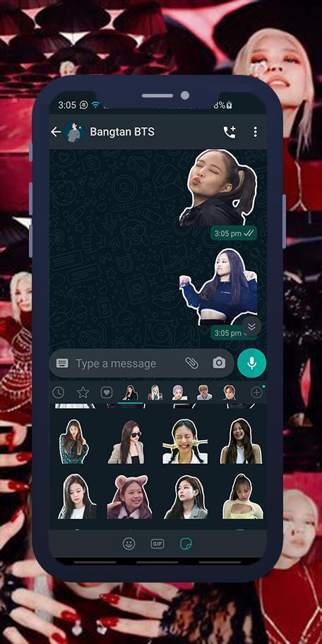 Jennie Blackpink WASticker screenshot image 1_Popularmodapk.com