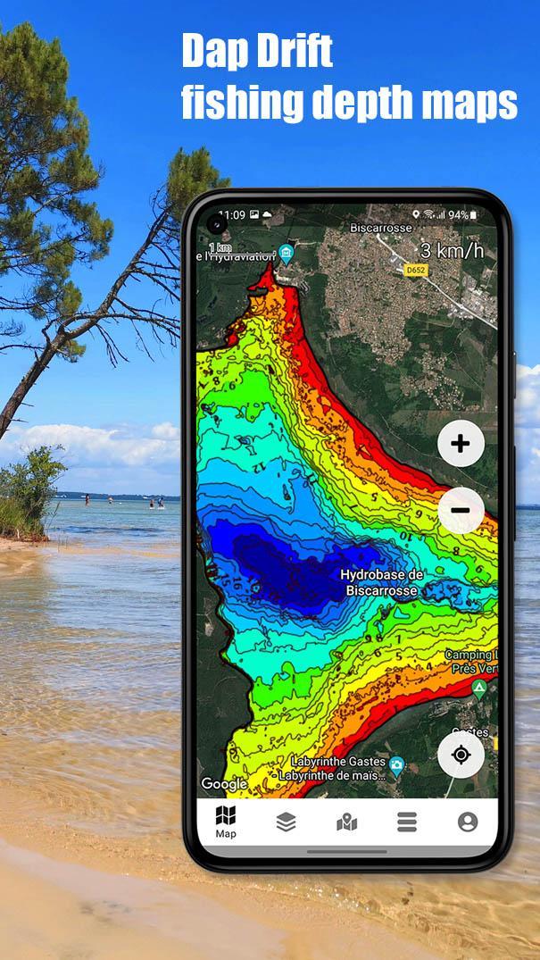 Dap Drift - fishing depth maps screenshot image 7_Popularmodapk.com
