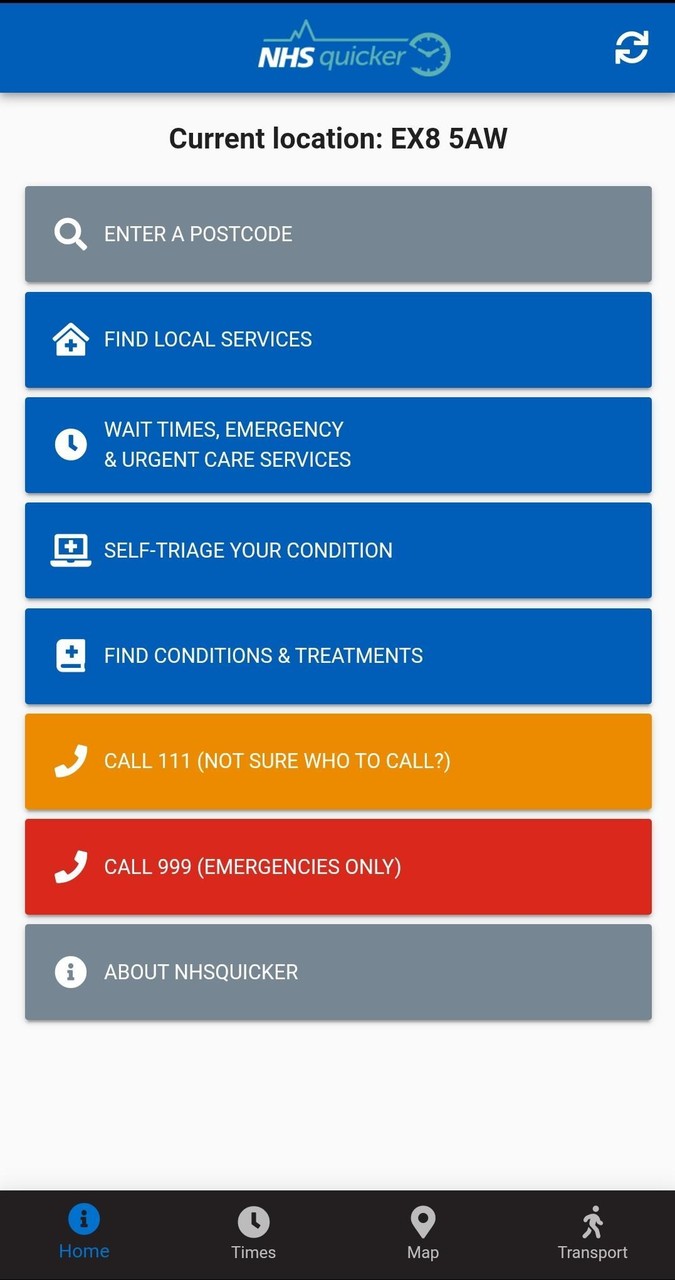 NHSquicker:  live wait times for the South West screenshot image 1_Popularmodapk.com