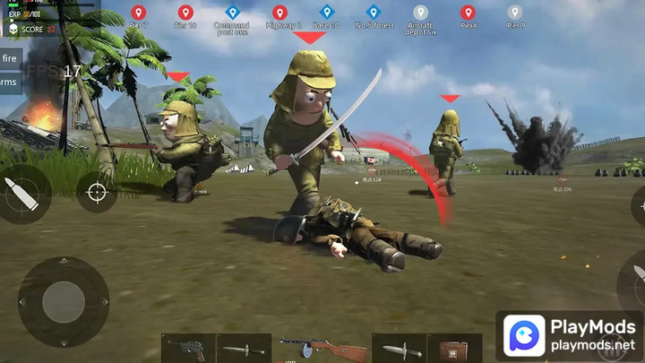 Pacifix War Iwo Jima:WW2 fps<span>(No ads)</span> screenshot image 4_Popularmodapk.com