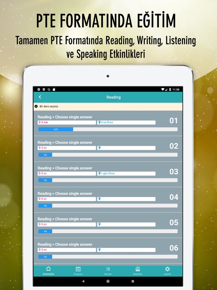 PTE Academic Hazırlık (UzmanPTE.com) screenshot image 9_Popularmodapk.com