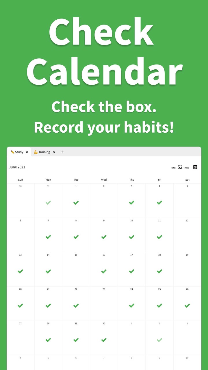 Check Calendar - Habit Making screenshot image 9_Popularmodapk.com