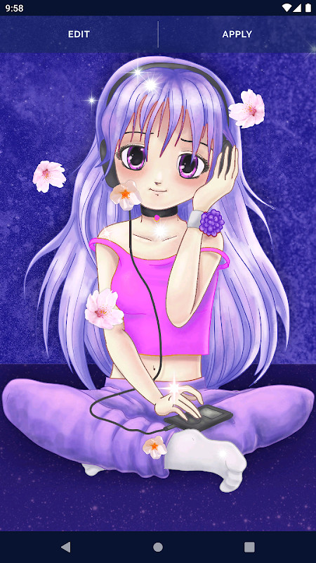 Anime Sakura Live Wallpaper screenshot image 1_Popularmodapk.com