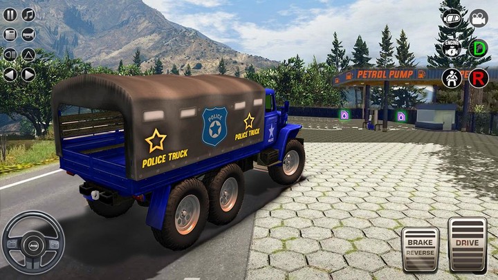 Offroad Police Truck Driver 3D screenshot image 1_Popularmodapk.com