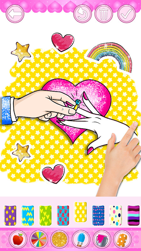 Glitter Bride and Groom Coloring Pages For Kids screenshot image 25_Popularmodapk.com