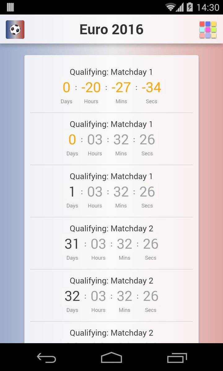 Countdown for Euro 2016 screenshot image 5_Popularmodapk.com