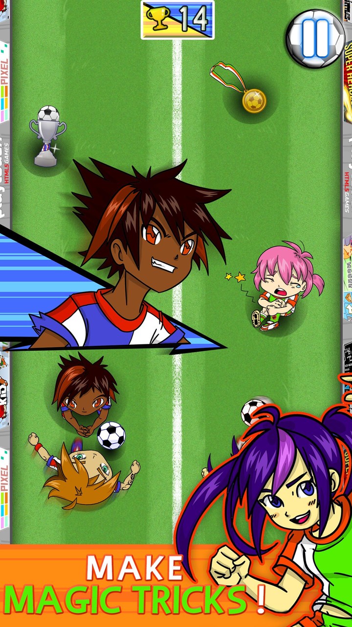 Yuki and Rina Football screenshot image 2_Popularmodapk.com