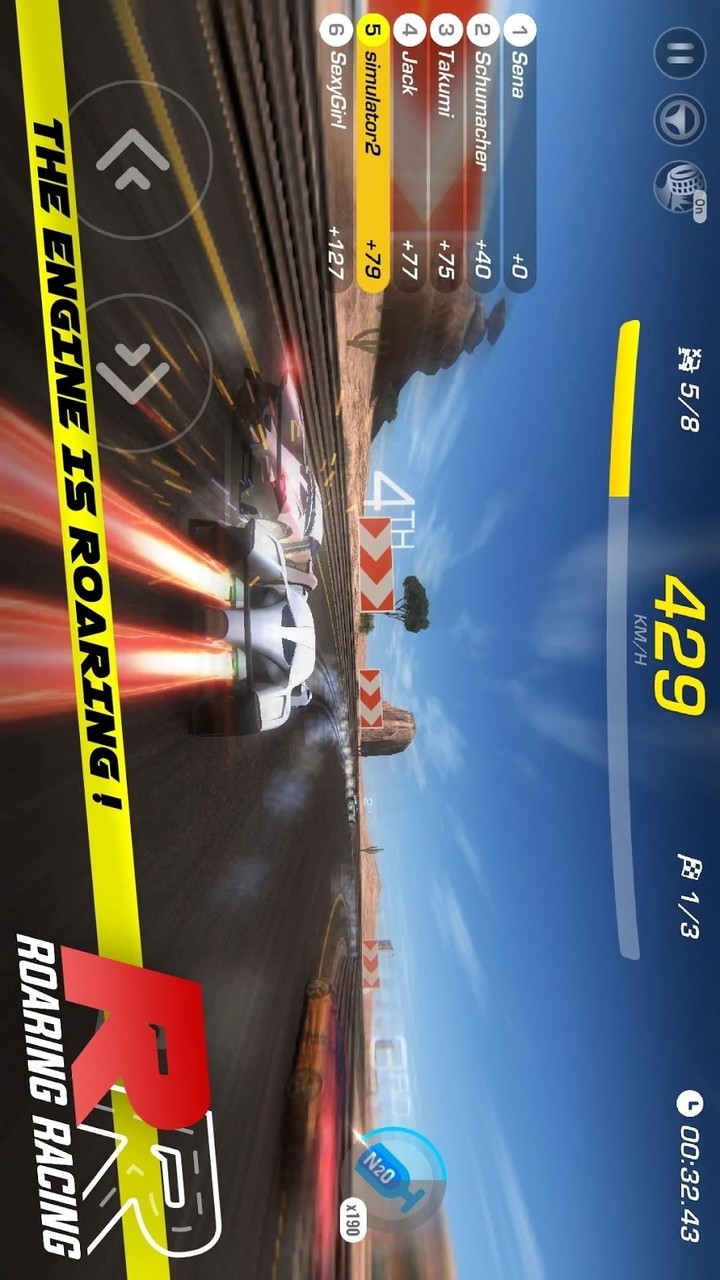 Roaring Racing(Large gold coins) screenshot image 2_Popularmodapk.com