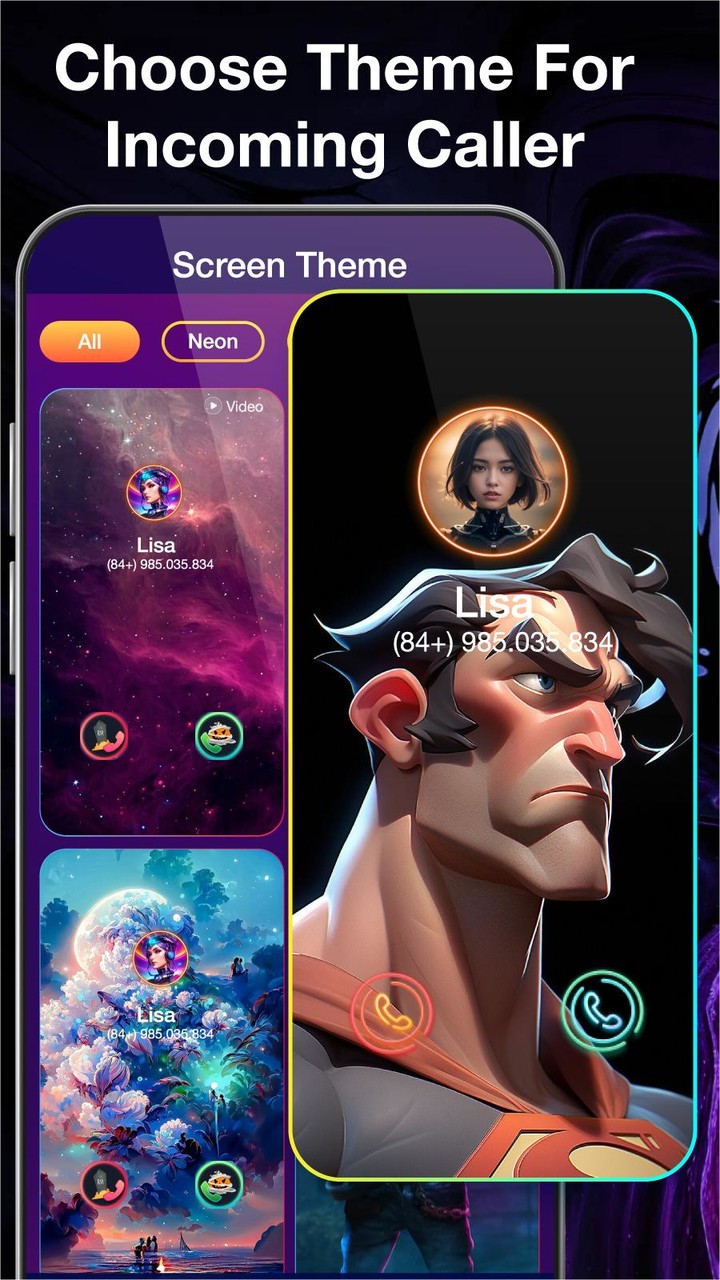 Color Phone: Call Screen Theme screenshot image 4_Popularmodapk.com