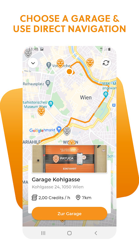 PAYUCA: free smart parking app Vienna screenshot image 3_Popularmodapk.com