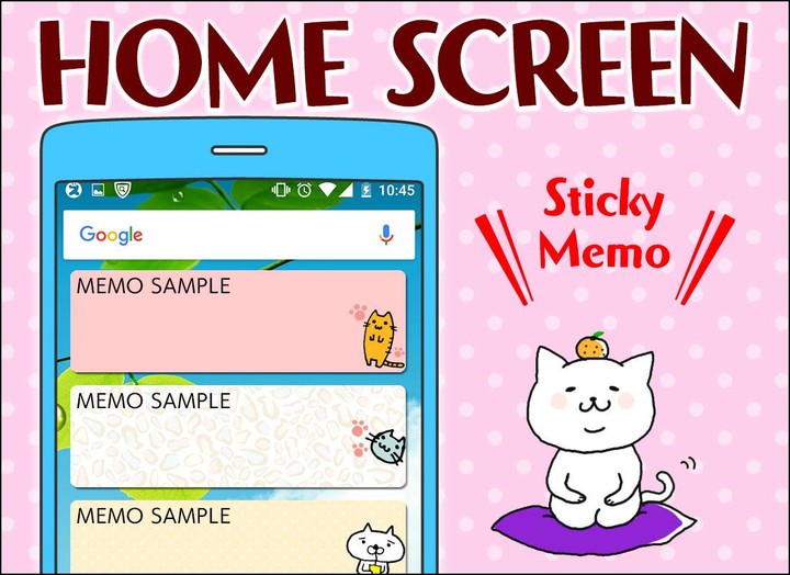 Cat Memo Pad Collection screenshot image 1_Popularmodapk.com