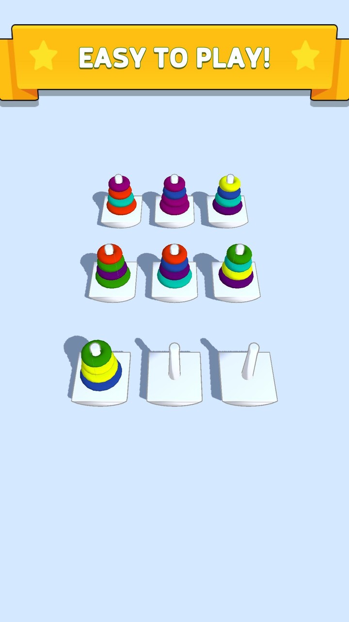 Color Toy Sorting - Hoop Stack screenshot image 3_Popularmodapk.com