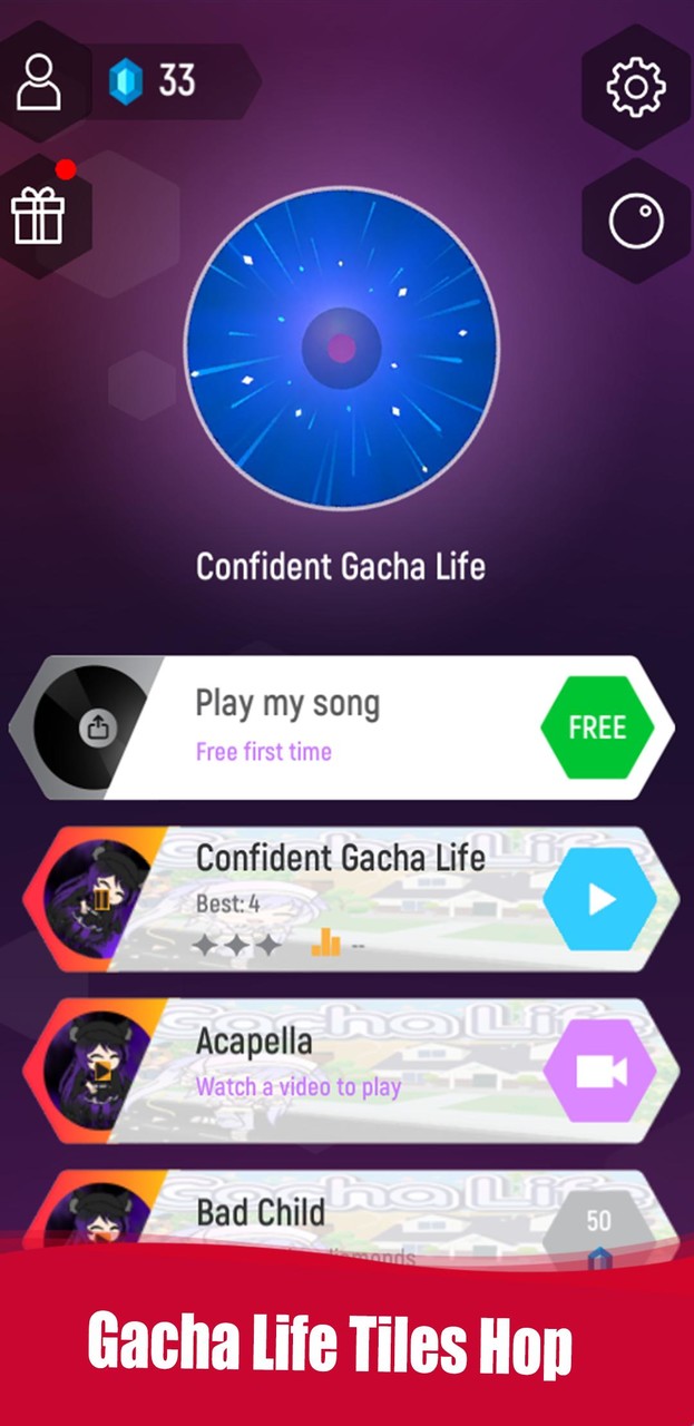 Gacha Life Cute Mod Tiles Hop screenshot image 1_Popularmodapk.com